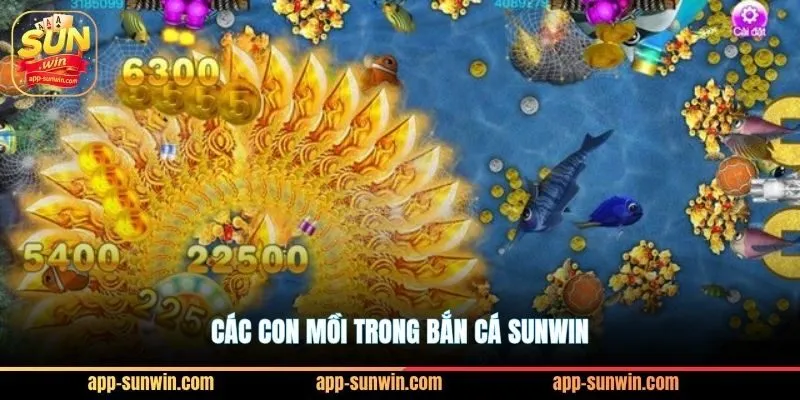 Bắn cá Sunwin săn hũ Jackpot cực lớn chỉ với 1 xu lẻ 3 Các con mồi trong bắn cá Sunwin